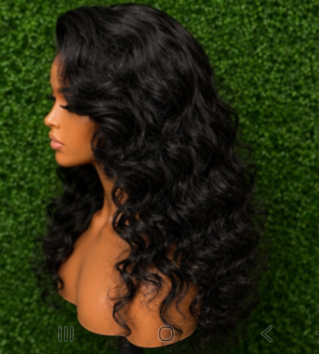 Human Hair Blend Wig – Glueless Loose Wave | Natural Scalp | Ready to Wear