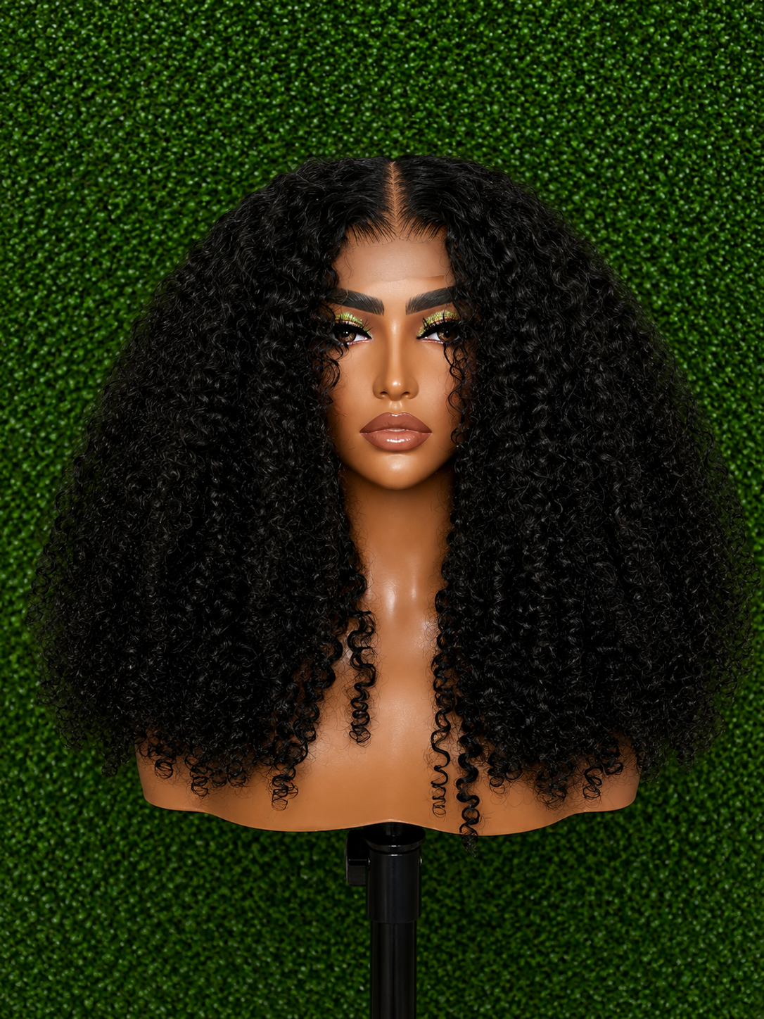Luxury Synthetic Deep Curl Lace Front Wig