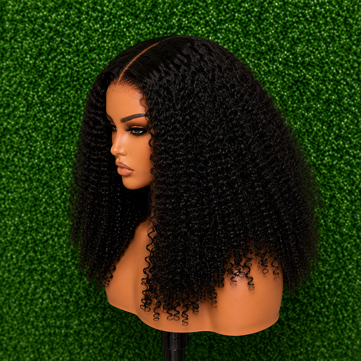 Deep Curl Lace Front Wig – Synthetic