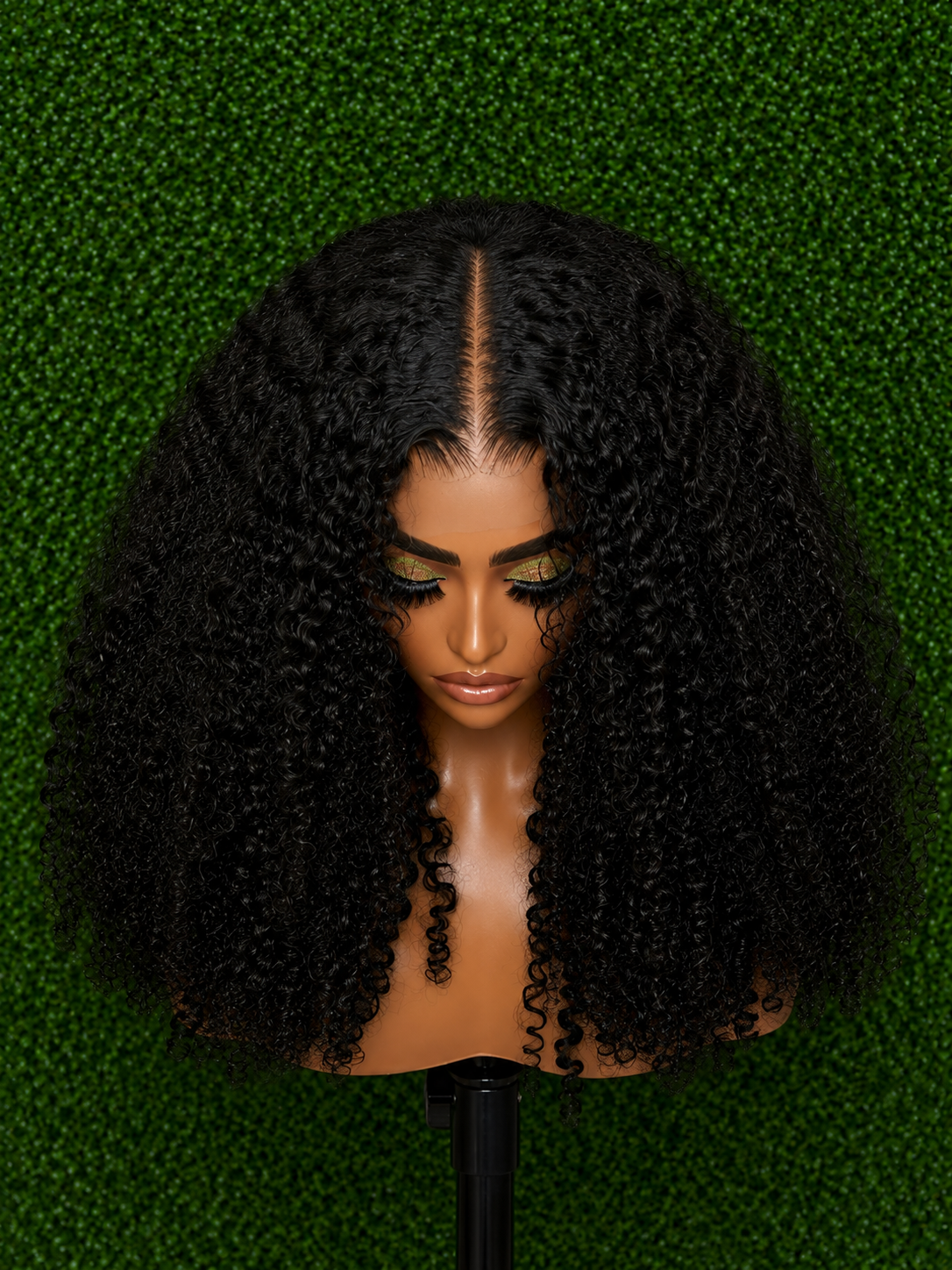 Luxury Synthetic Deep Curl Lace Front Wig