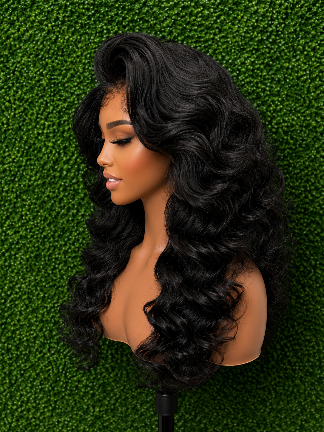 Human Hair Blend Wig – Glueless Loose Wave | Natural Scalp | Ready to Wear